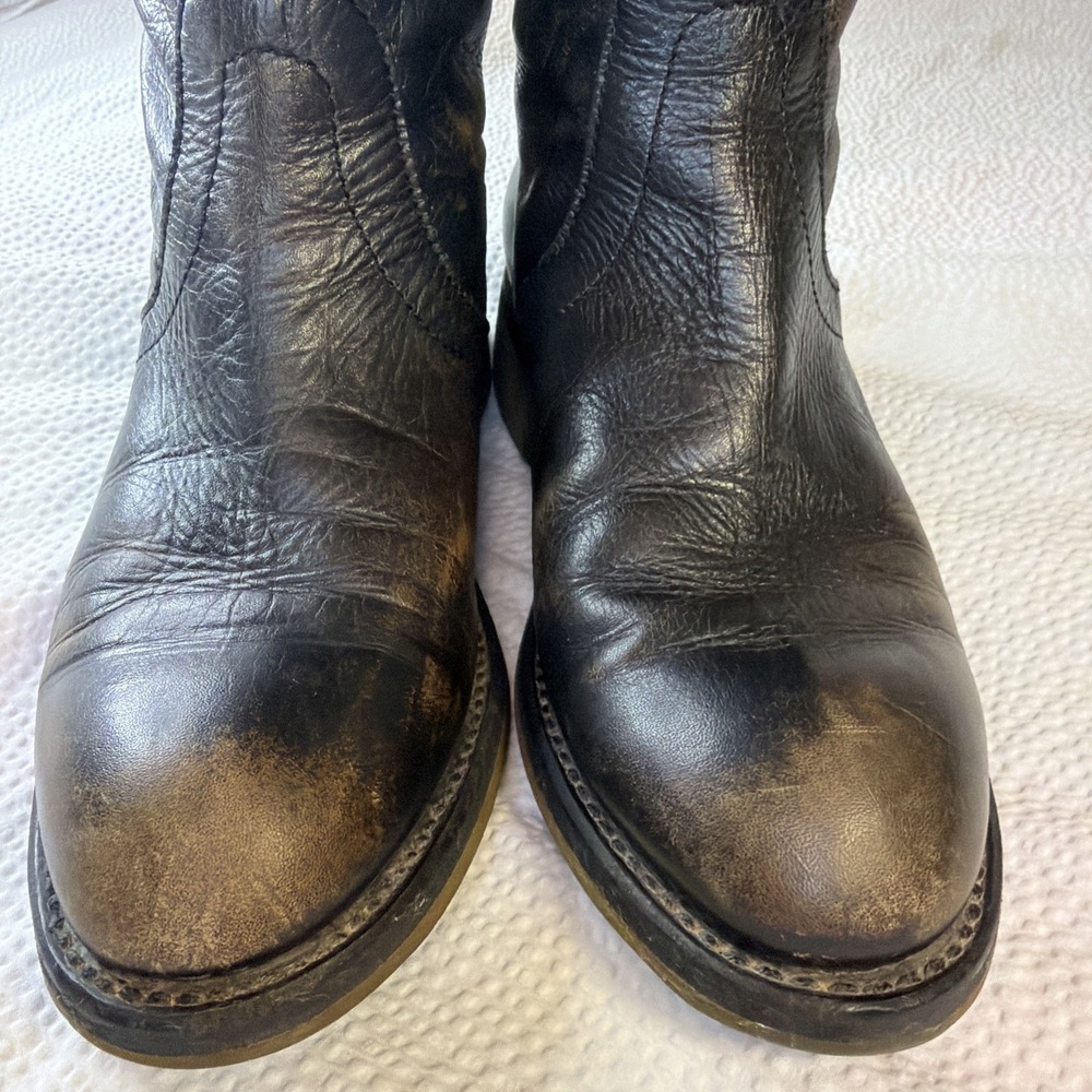 Dirk Bikkembergs archive Black Distressed Moto Boots - Picture 5 of 10